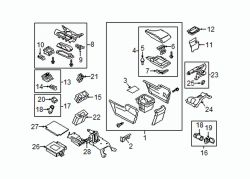 Mazda 3  Parking Brake Handle Assembly | Mazda OEM Part Number KD31-44-010B