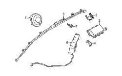 Mazda 3  Driver air bag | Mazda OEM Part Number BJS7-57-K00-02
