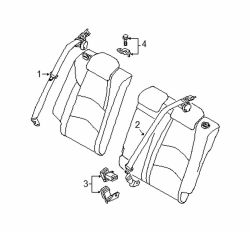 Mazda 3 Rear Child Restraint Anchor Plate | Mazda OEM Part Number BHN1-57-725