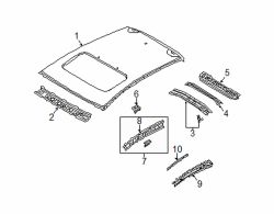 Mazda 3 Right Rail assy | Mazda OEM Part Number BHN9-70-05X