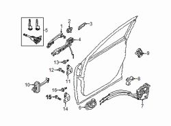 Mazda 3 Front Right Outer Exterior Door Handle Base | Mazda OEM