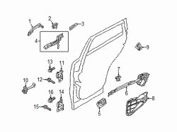 Mazda 3 Rear Door Latch Clip | Mazda OEM Part Number GS1D-58-315A