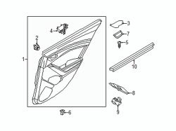 Mazda 3 Right Pocket grommet | Mazda OEM Part Number GS1D-68-402