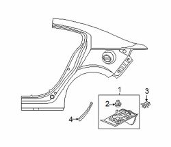 Mazda 3 Right Lower deflector clip | Mazda OEM Part Number G18K-51-SJ3