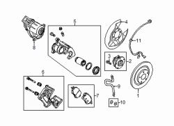 Mazda 3 Rear Brake Hydraulic Hose Caliper Bolt Washer | Mazda OEM Part Number B45A-26-116