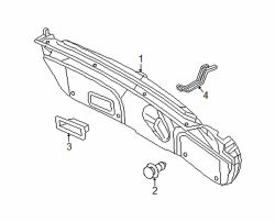 Mazda 3  Trunk lid trim | Mazda OEM Part Number BJS7-68-8W1