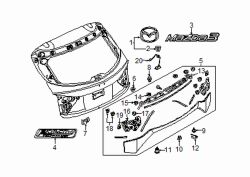 Mazda 3 Outer Liftgate Finish Panel Clip | Mazda OEM Part Number KA80-51-RE5A