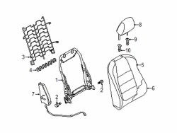 Mazda 3 Front Left Seat Back Frame | Mazda OEM Part Number BHP3-88-680