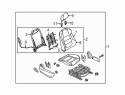 Mazda 3 Front Right Headrest | Mazda OEM Part Number BARA-88-140-02