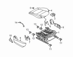 Mazda 3  Seat cushion pad | Mazda OEM Part Number BHP1-88-112