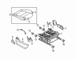 Mazda 3 Front Right Seat Cushion Foam | Mazda OEM Part Number BAET-88-110-02