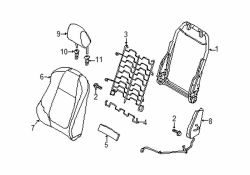 Mazda 3  Seat back cover | Mazda OEM Part Number BHP1-88-181-02