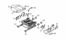 Mazda 3  Cushion cover clip | Mazda OEM Part Number 0824-88-049