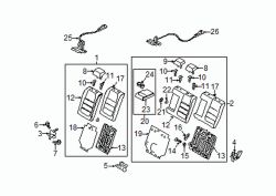 Mazda 3 Rear Left Seat Back Assembly | Mazda OEM Part Number BAES-57-450A-02