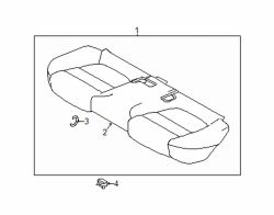 Mazda 3 Rear Seat Cushion Foam | Mazda OEM Part Number BARA-57-200-02
