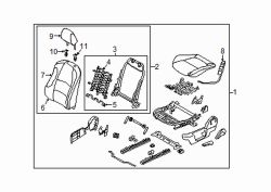 Mazda 3 Front Left Outer Headrest Guide | Mazda OEM Part Number BHN9-88-1G8-02