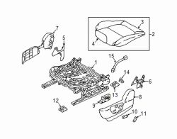 Mazda 3 Front Left Seat Cushion Foam | Mazda OEM Part Number BABG-88-160-2A