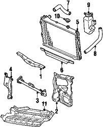 Mazda MPV  Radiator | Mazda OEM Part Number JE77-15-200