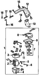 Mazda MPV  Blower case | Mazda OEM Part Number LA05-61-P03