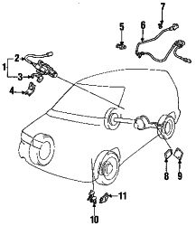 Mazda MPV  Speed sensor | Mazda OEM Part Number LA31-43-711