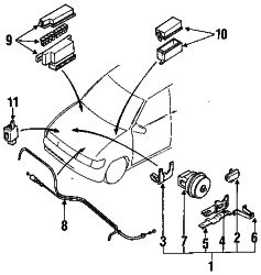Mazda MPV  Actuator | Mazda OEM Part Number LA01-66-310A