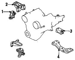 Mazda MPV Right Motor mount | Mazda OEM Part Number LA01-39-040A