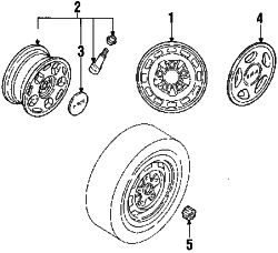 Mazda MPV  Wheel cover | Mazda OEM Part Number LB41-37-170