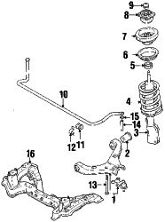 Mazda MPV  Coil spring damper | Mazda OEM Part Number LA01-34-701