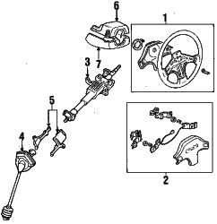 Mazda MPV  Lower shaft | Mazda OEM Part Number LA04-32-090C