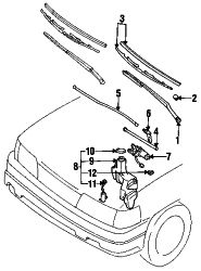 Mazda MPV  Reservoir assy bracket | Mazda OEM Part Number LA02-67-485