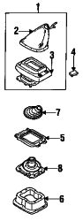Mazda MPV  Shift boot insulator | Mazda OEM Part Number LA01-64-48Y