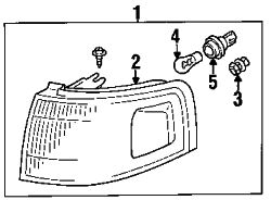 Mazda MPV Left Park/turn lamp | Mazda OEM Part Number LB82-51-070A
