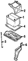 Mazda MPV  Hold down bolt | Mazda OEM Part Number 0223-54-225