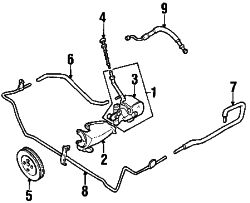 Mazda MPV  P/S pump | Mazda OEM Part Number L001-32-600R-0D