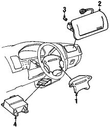 Mazda MPV  Psngr air bag | Mazda OEM Part Number LB82-57-K70B-90