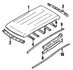 Mazda MPV  Reinforcement | Mazda OEM Part Number LA01-70-662A
