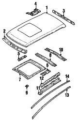 Mazda MPV Left Mount bracket | Mazda OEM Part Number LA89-71-672B