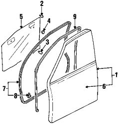 Mazda MPV Left Welt | Mazda OEM Part Number LA01-68-912A-90