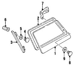Mazda MPV Left Glass | Mazda OEM Part Number LB41-63-5B1A