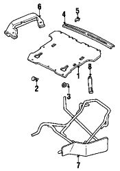 Mazda MPV  Spare bracket hook | Mazda OEM Part Number LA19-56-520B