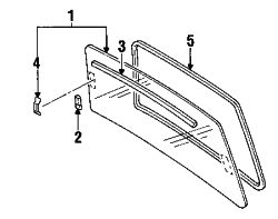 Mazda MPV  Glass assy | Mazda OEM Part Number LB83-63-930A