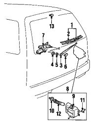 Mazda MPV  Wiper arm seal | Mazda OEM Part Number B093-67-366A