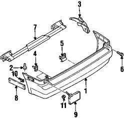 Mazda MPV Left Reflector nut | Mazda OEM Part Number G158-50-803