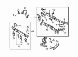 Mazda MPV Right Tow hook brkt | Mazda OEM Part Number LC62-53-360C