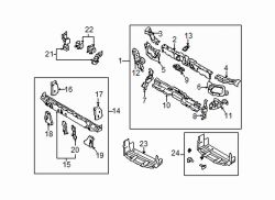 Mazda MPV Left Bumper bracket | Mazda OEM Part Number LC62-54-12YA