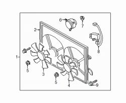 Mazda MPV  Cooling module screw | Mazda OEM Part Number AJ51-15-T52