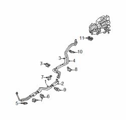 Mazda MPV  AC line clip | Mazda OEM Part Number LC74-61-324A
