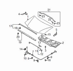 Mazda MPV  Rear w'strip retainer | Mazda OEM Part Number G031-58-762