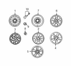 Mazda MPV  Wheel, alloy | Mazda OEM Part Number 9965-48-6560