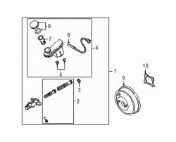 Mazda MPV  Power booster gasket | Mazda OEM Part Number L082-43-443
